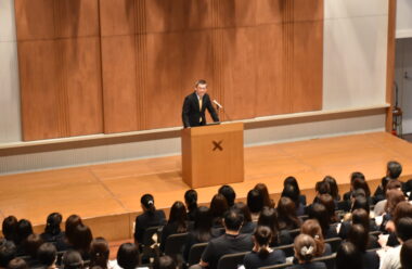 目路はるかホールにおける部長の話